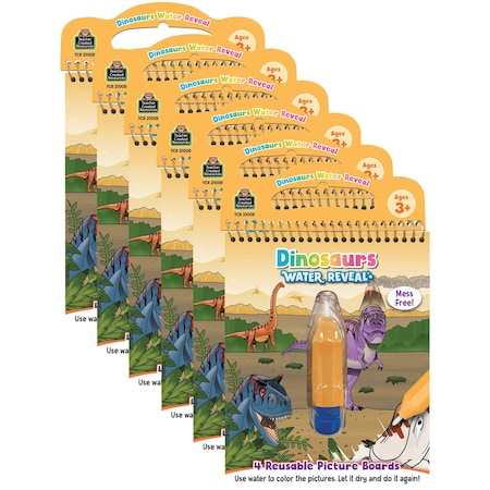 Teacher Created Resources Dinosaurs Water Reveal, 6PK TCR21005